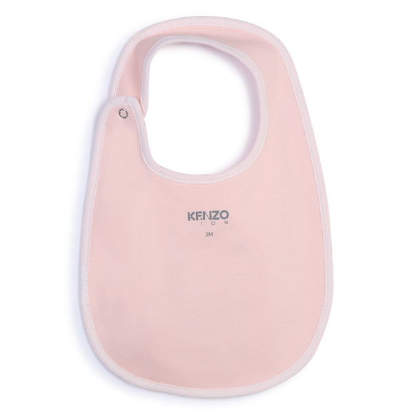 Veiled Pink Velour Footie + Hat + Bib Set