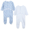 Pale Blue 2 Footies Set