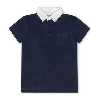 Navy LP Embroidered Polo