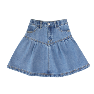 Blue Denim Short Skirt