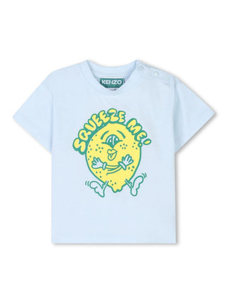 Pale Blue Lemon Squeeze Me Graphic Tee