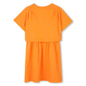 Orange Graphic Logo Dress