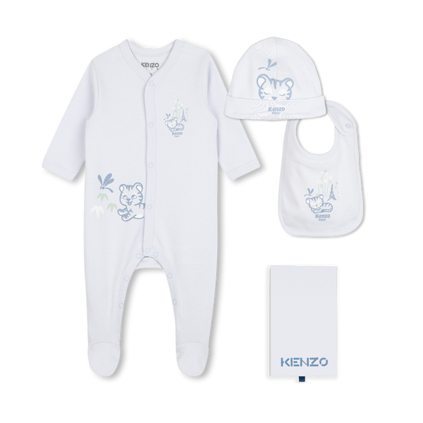Blue Baby Tiger Footie Set