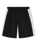 Black with White Trim Swim Trunk