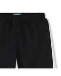 Black with White Trim Swim Trunk