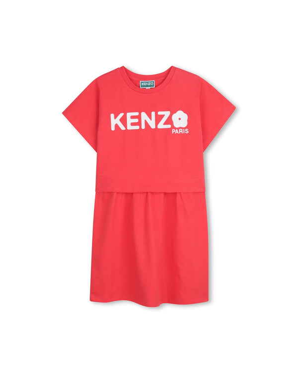 Red Flower Logo Dress