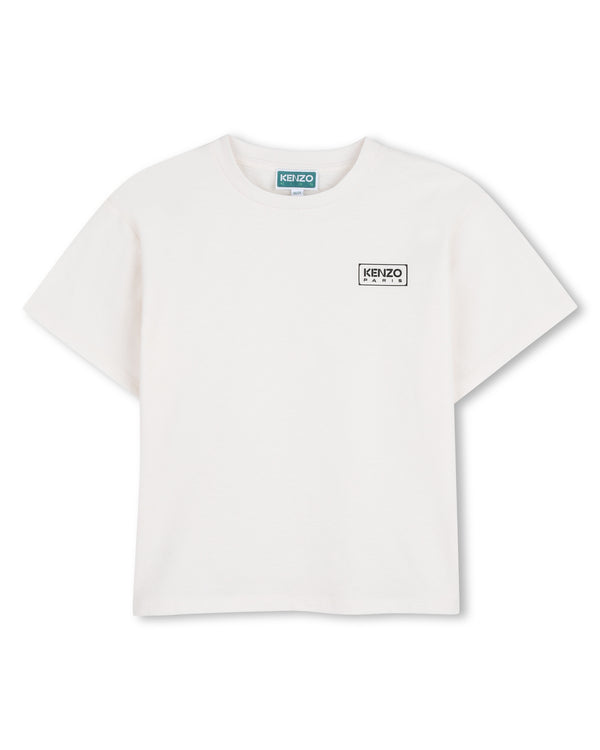 White Classic Logo Tee