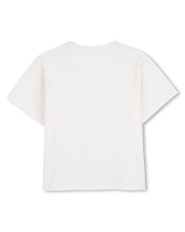 White Classic Logo Tee