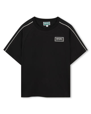 Black with White Trim Logo Tee