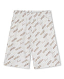 Off White Allover Logo Short