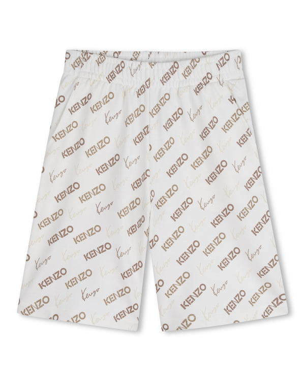 Off White Allover Logo Short
