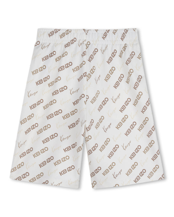 Off White Allover Logo Short