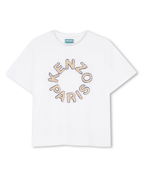 White Circle Logo Tee