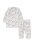 Off White Baby Allover Logo Sweatsuit