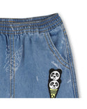 Blue Denim Panda Ice Cream Short