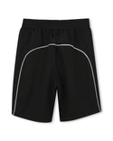 Black with White Trim Logo Short