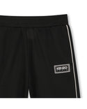 Black with White Trim Logo Short