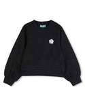 Black Flower Logo Crewneck