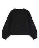 Black Flower Logo Crewneck