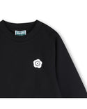 Black Flower Logo Crewneck