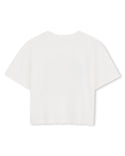 Off White Flower Logo Tee