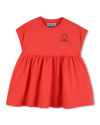 Red Baby Flower Logo Dress