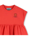 Red Baby Flower Logo Dress