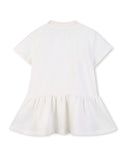 Off White Baby Flower Logo Dress