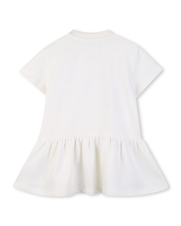 Off White Baby Flower Logo Dress
