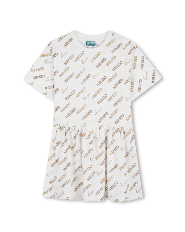 Off White Allover Logo Dress