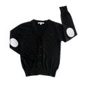 Black Elbow Patch Cardigan
