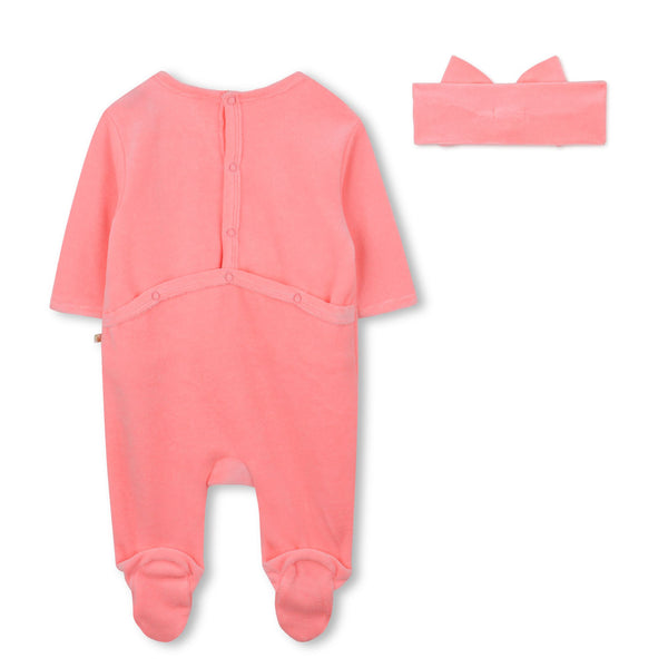 Peach Love Footie and Headband
