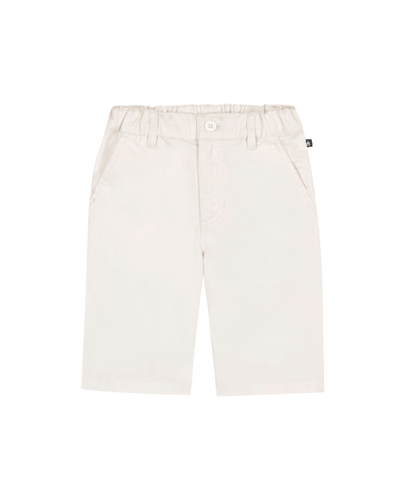 White Twill Bermuda Short