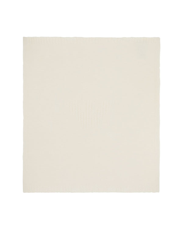 Ivory Knit Blanket