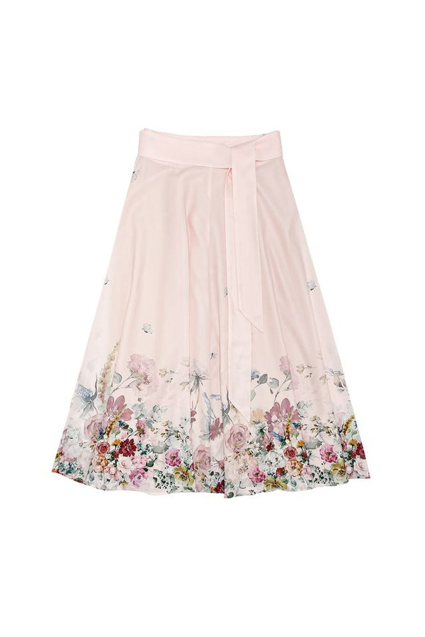 Pink Floral Helena Skirt