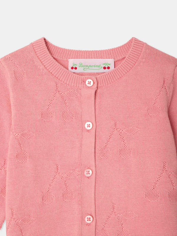 Pink Baby Cherry Teyana Cardigan