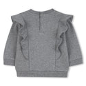 Heather Grey Chloe Ruffle Sweatshirt