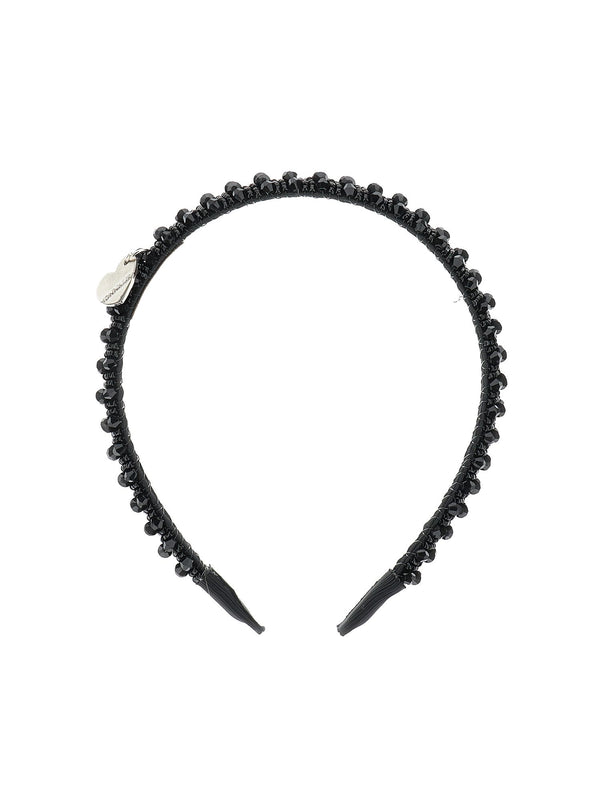 Black Beaded Headband