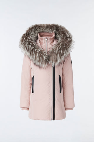 LEELEE-X Girls Petal Down Coat with Fur Trim Hood