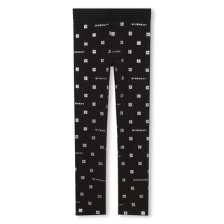 Black and Silver 4G Legging