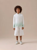 White and Green Tahar Sweater