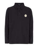 Navy Long Sleeves Polo Shirt