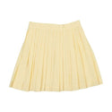 Pale Yellow Pleated Skirt