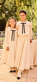 Ivory Teen Bow Blouse