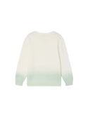 White and Green Tahar Sweater