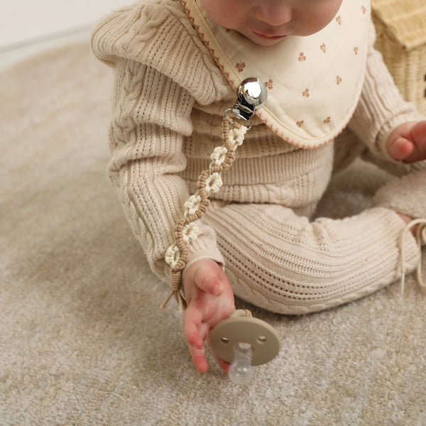 Saddle Lily Pacifier Clip