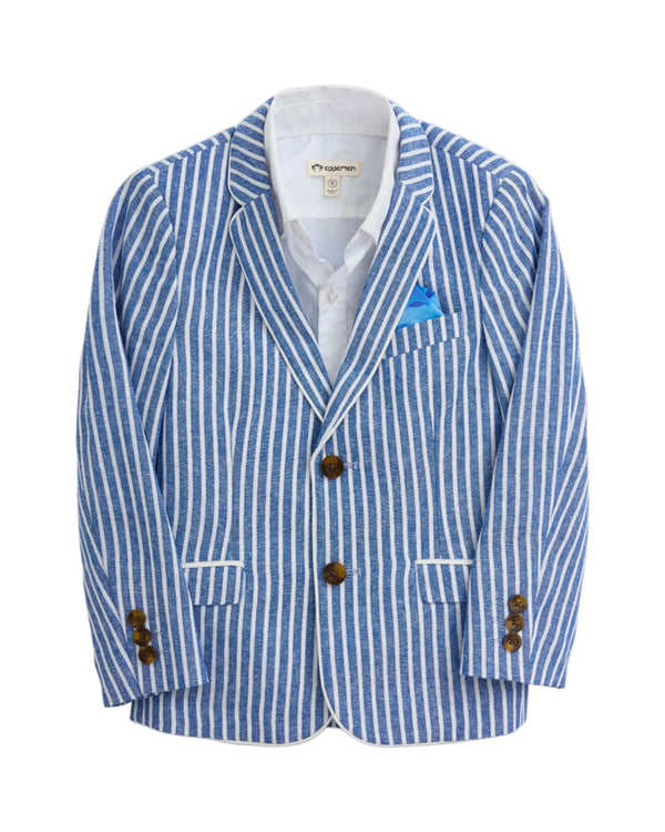 Blue Canopy Stripe Club Blazer