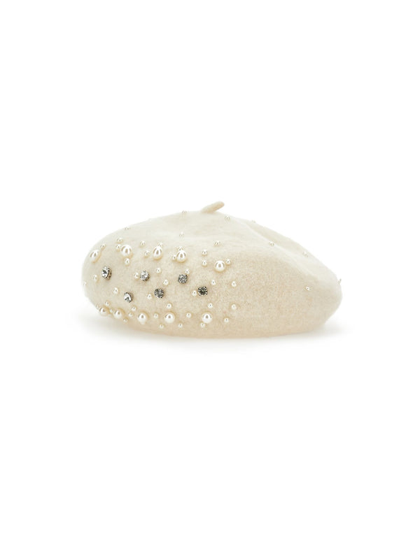 Ivory Pearl Beret