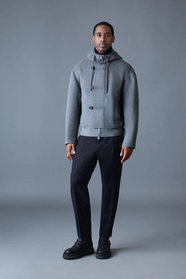 Carbon Grey Mens Malik Wool Jacket