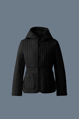 Black Maura Hooded Down Jacket